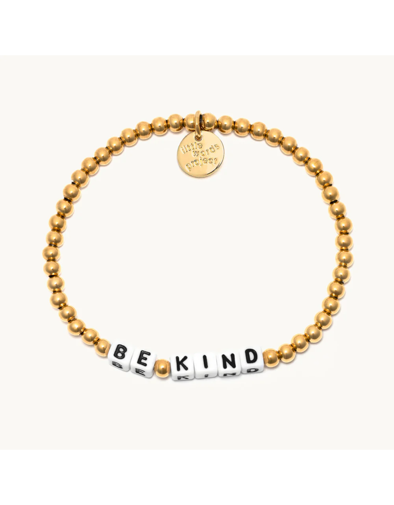 LITTLE WORDS PROJECT Be Kind Bracelet - Waterproof Gold