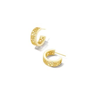 KENDRA SCOTT DESIGN Kelly Huggie Earrings in Gold