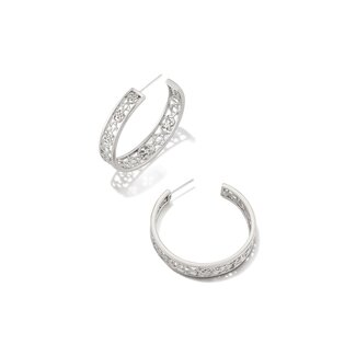 KENDRA SCOTT DESIGN Kelly Hoop Earrings in Silver