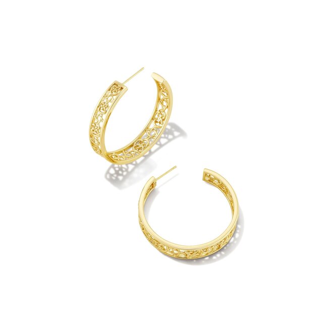 Kelly Hoop Earrings in Gold