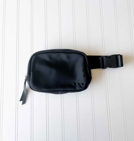 PRETTY SIMPLE Nadya Nylon Bum Bag in Black
