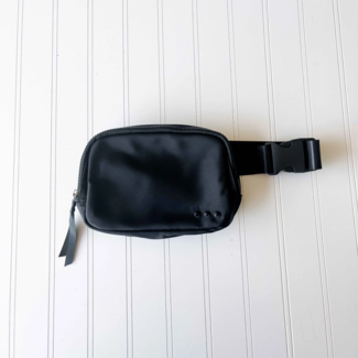 PRETTY SIMPLE Nadya Nylon Bum Bag in Black
