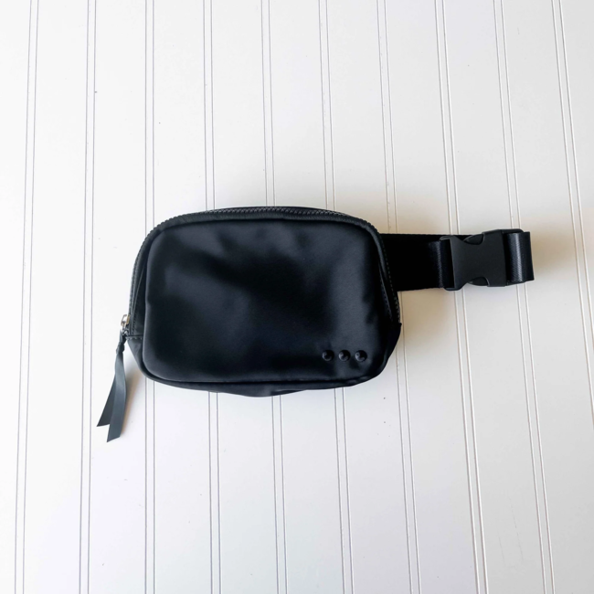 Nadya Nylon Bum Bag in Black