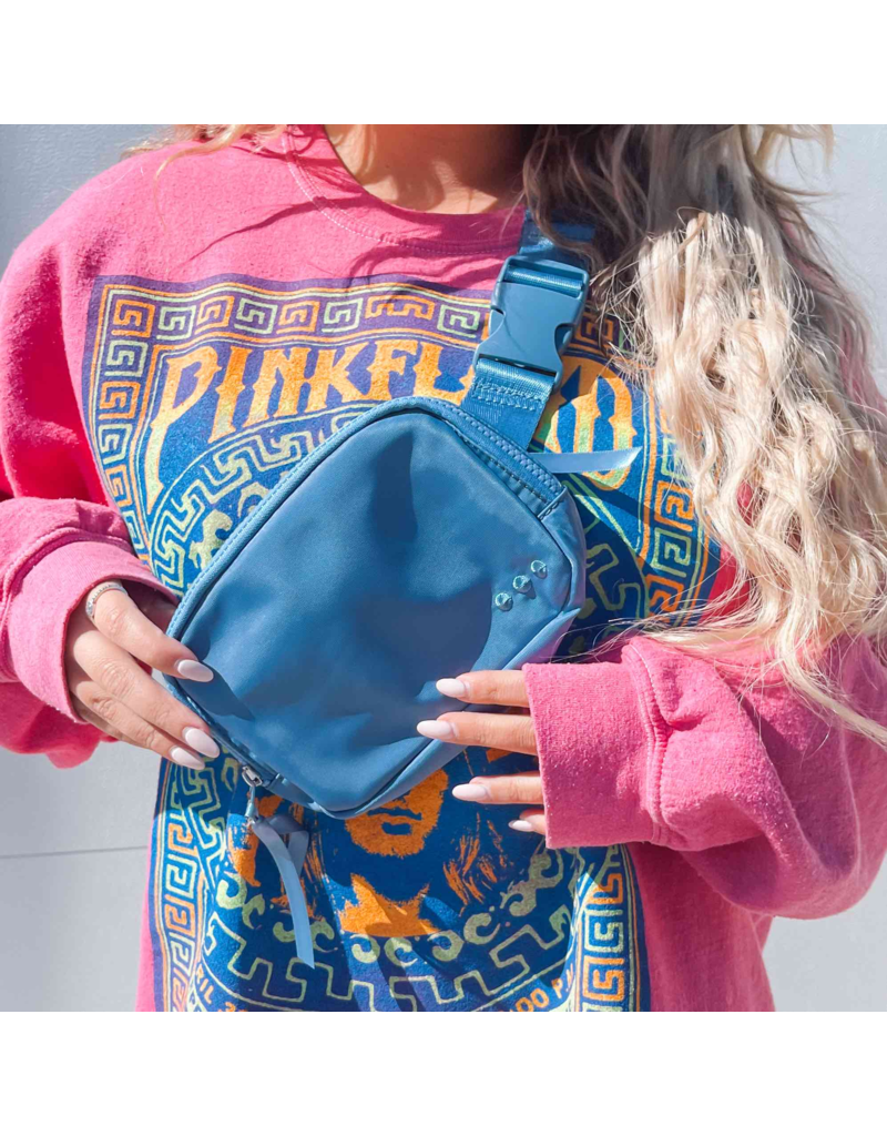 PRETTY SIMPLE Nadya Nylon Bum Bag in Blue