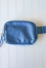 PRETTY SIMPLE Nadya Nylon Bum Bag in Blue PRETTY SIMPLE Nadya Nylon Bum Bag in Blue