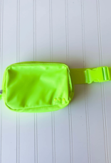 PRETTY SIMPLE Nadya Nylon Bum Bag in Chartreuse