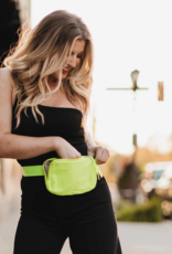PRETTY SIMPLE Nadya Nylon Bum Bag in Chartreuse
