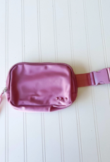 PRETTY SIMPLE Nadya Nylon Bum Bag in Mauve
