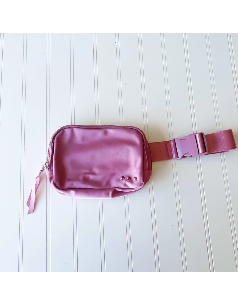 PRETTY SIMPLE Nadya Nylon Bum Bag in Mauve