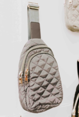 PRETTY SIMPLE Pinelope Puffer Bum Bag in Gray