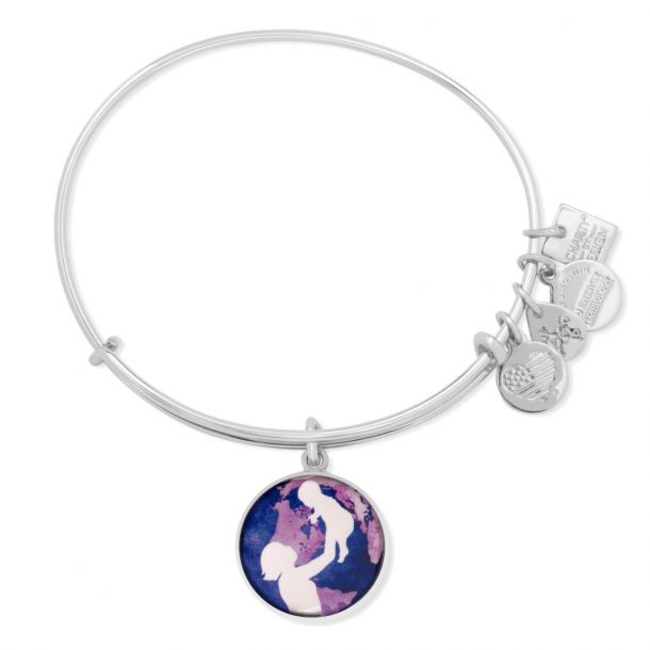 Bright Futures Charm Bangle in Silver