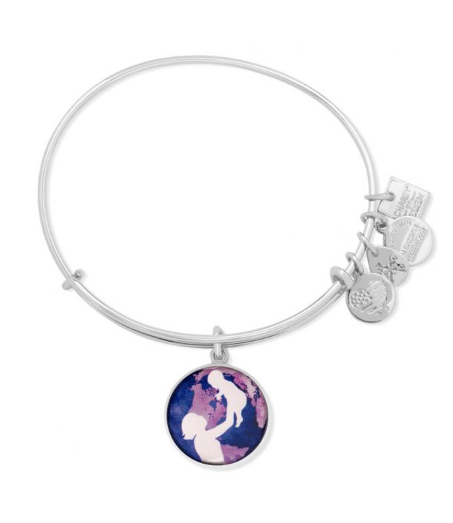 Bright Futures Charm Bangle in Silver