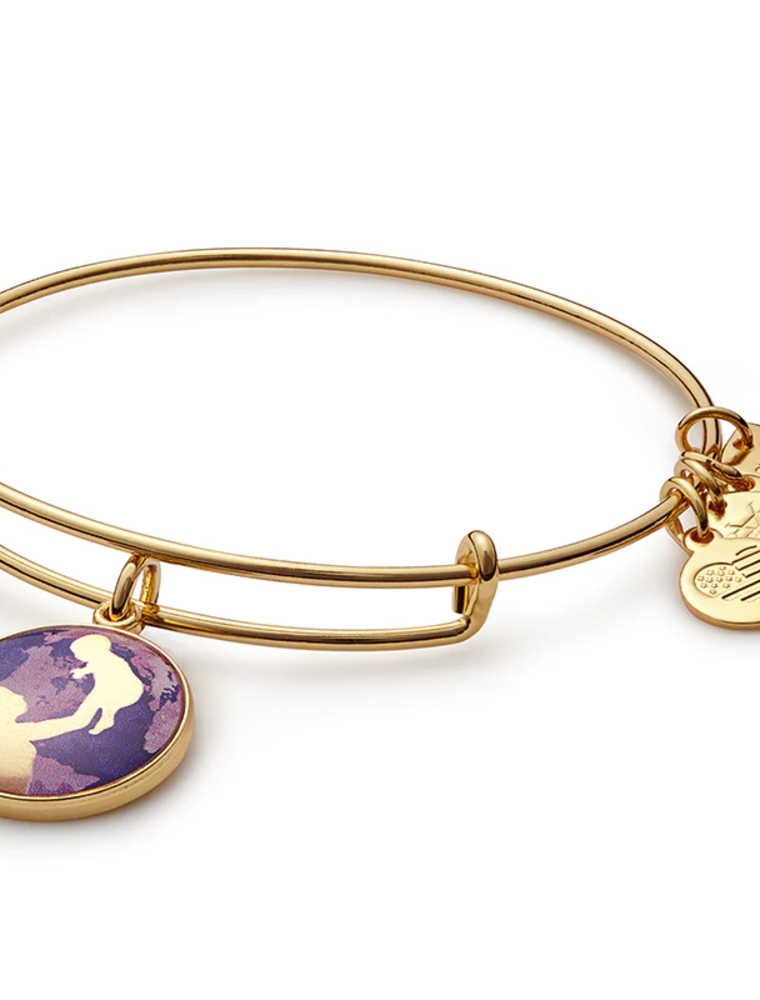 ALEX & ANI Bright Futures Charm Bangle in Gold