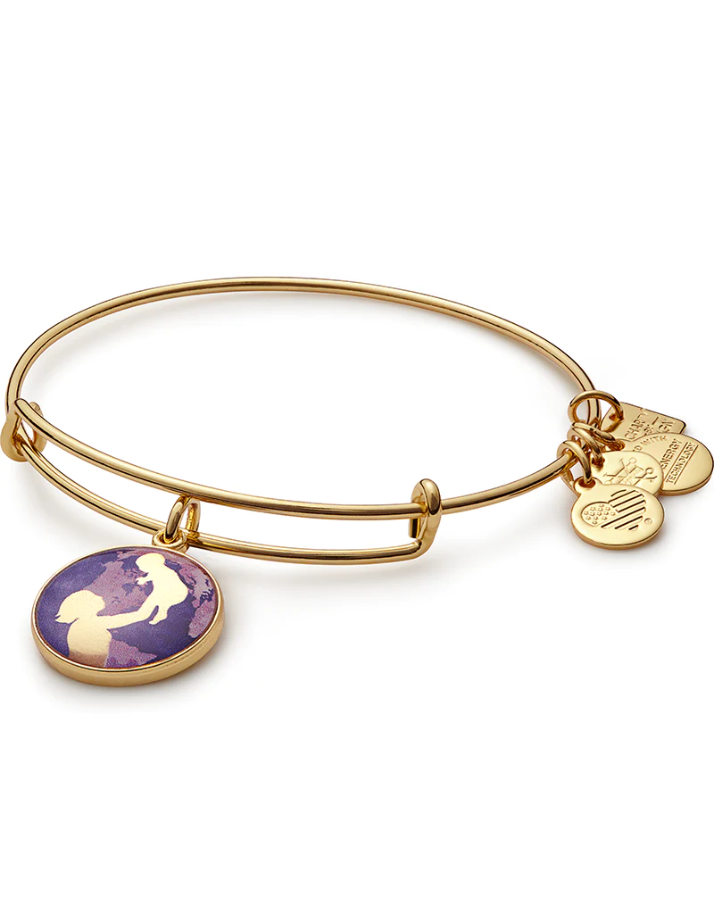 ALEX & ANI Bright Futures Charm Bangle in Gold