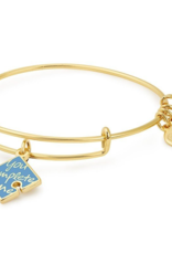 ALEX & ANI You Complete Me Charm Bangle in Gold