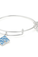 ALEX & ANI You Complete Me Charm Bangle in Silver