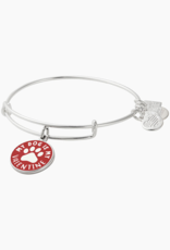 ALEX & ANI 'My Dog Is My Valentine' Charm Bangle in Silver