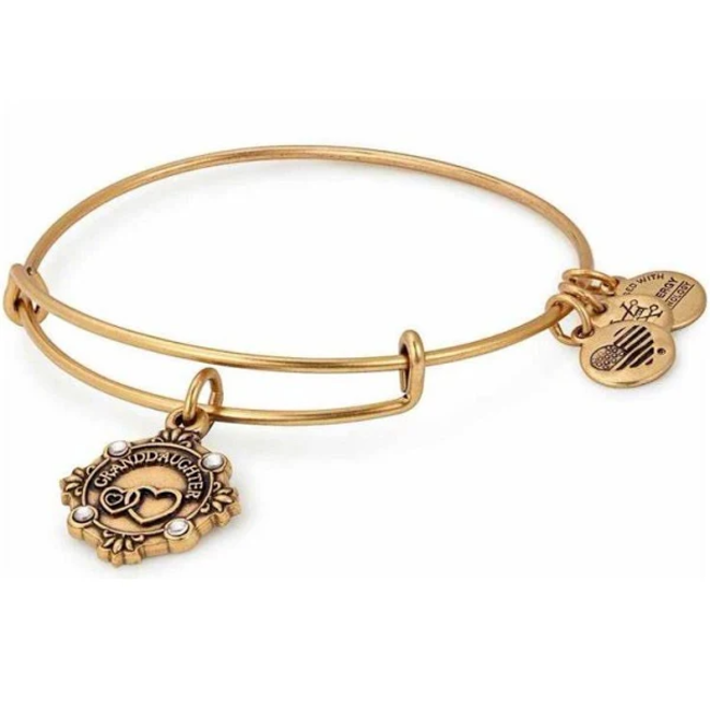 Daughter Charm Bangle in Gold