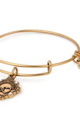 ALEX & ANI Granddaughter Charm Bangle in Gold