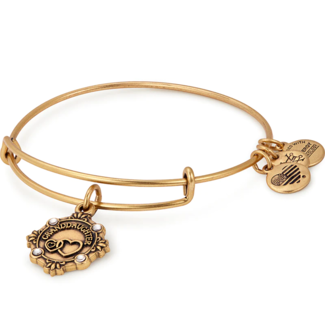 ALEX & ANI Granddaughter Charm Bangle in Gold