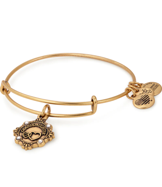ALEX & ANI Granddaughter Charm Bangle in Gold