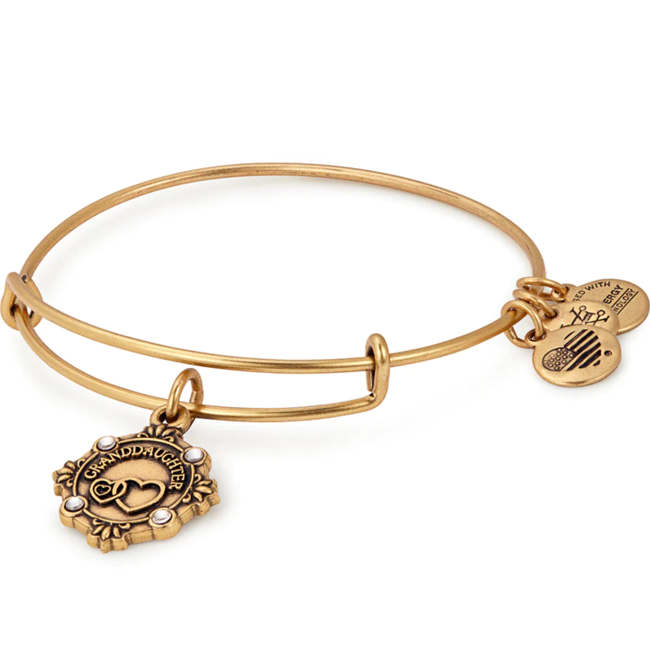 Granddaughter Charm Bangle in Gold