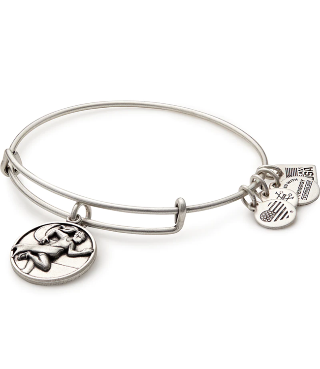 Track + Field Charm Bangle in Silver