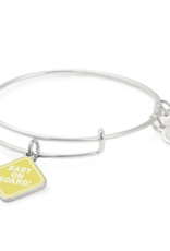 ALEX & ANI Baby On Board Charm Bangle in Silver