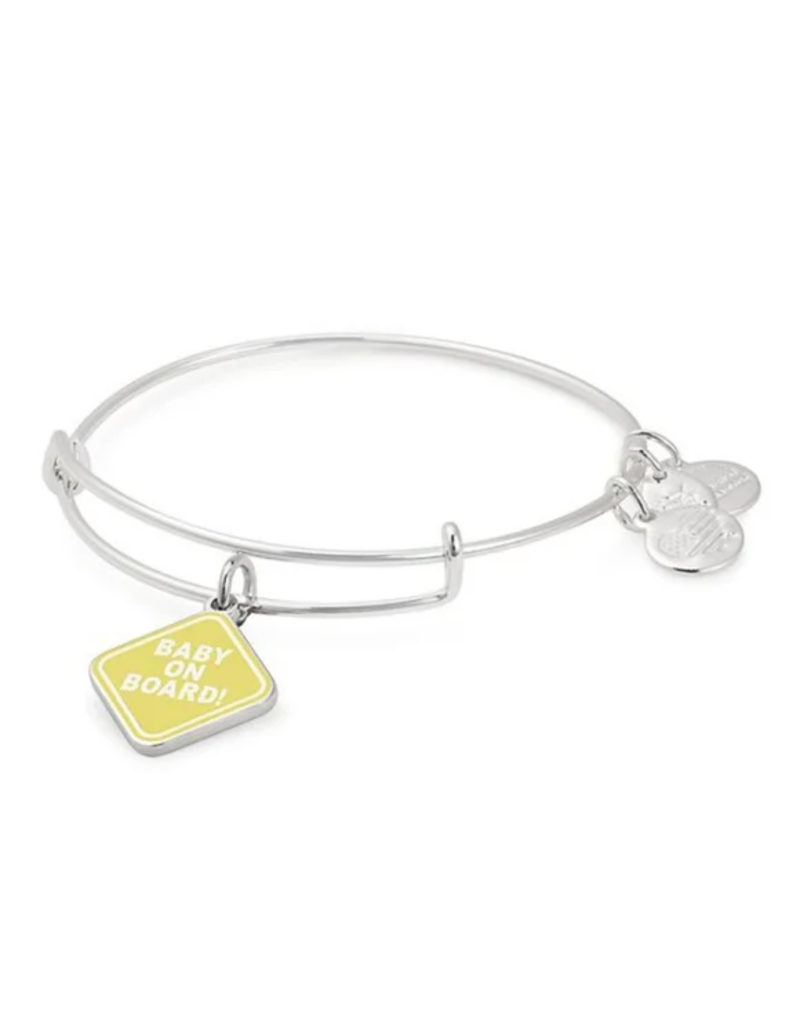 ALEX & ANI Baby On Board Charm Bangle in Silver