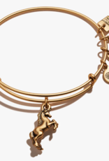 ALEX & ANI Unicorn Charm Bangle in Gold