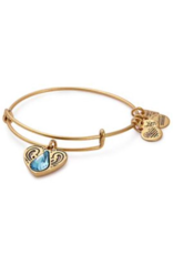 ALEX & ANI Living Water Charm Bangle in Gold