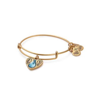 ALEX & ANI Living Water Charm Bangle in Gold