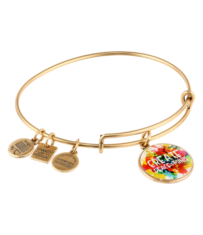 Create Peace of Mind Charm Bangle in Gold