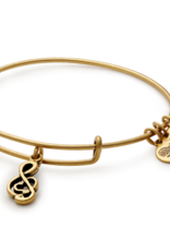 ALEX & ANI Sweet Melody Charm Bangle in Gold