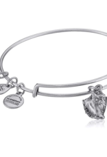 ALEX & ANI Conch Shell Charm Bangle in Silver