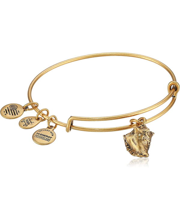 Conch Shell Charm Bangle in Gold
