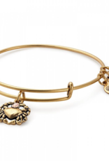 ALEX & ANI Crab Charm Bangle in Gold