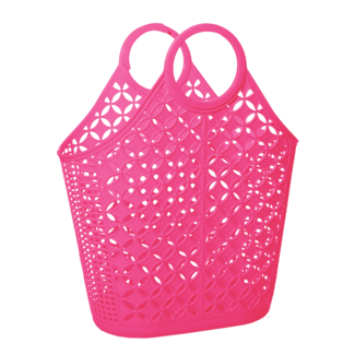 SUN JELLIES Atomic Tote in Berry Pink