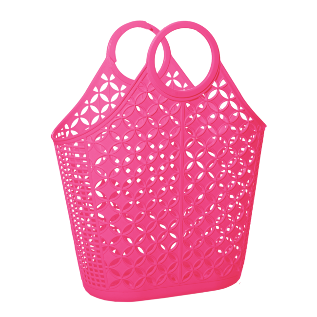 Atomic Tote in Berry Pink