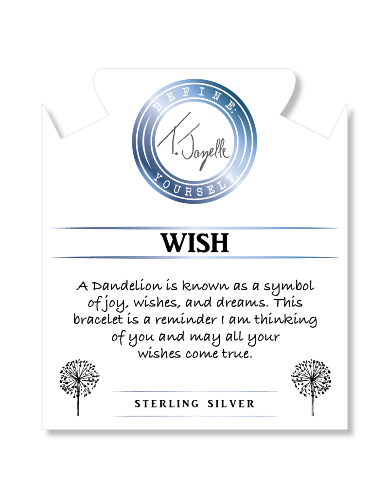 TJAZELLE Wish Bracelet in White Chalcedony & Silver