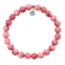 Love Bracelet in Pink Jade & Silver