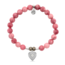 Self Love Bracelet in Pink Jade & Silver