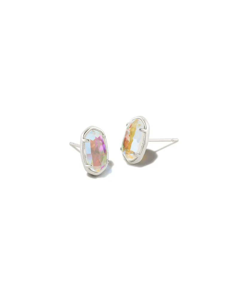 KENDRA SCOTT DESIGN Grayson Silver Stud Earrings in Dichroic Glass