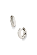 KENDRA SCOTT DESIGN Mikki Metal Huggie Earrings in Silver