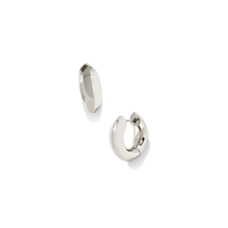 KENDRA SCOTT DESIGN Mikki Metal Huggie Earrings in Silver