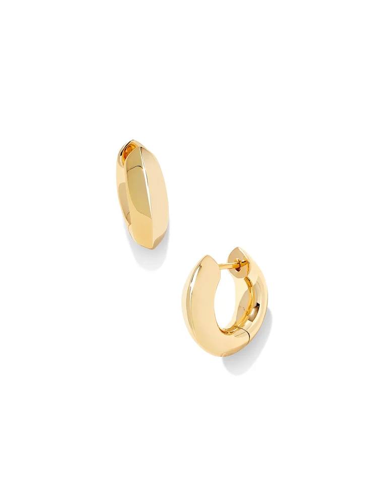 KENDRA SCOTT DESIGN Mikki Metal Huggie Earrings in Gold