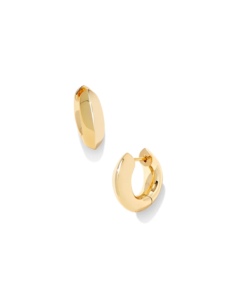 KENDRA SCOTT DESIGN Mikki Metal Huggie Earrings in Gold