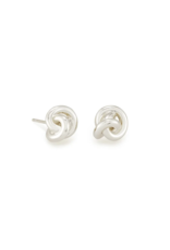 KENDRA SCOTT DESIGN Presleigh Love Knot Stud Earrings in Silver