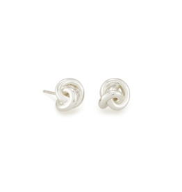 KENDRA SCOTT DESIGN Presleigh Love Knot Stud Earrings in Silver