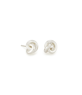 KENDRA SCOTT DESIGN Presleigh Love Knot Stud Earrings in Silver